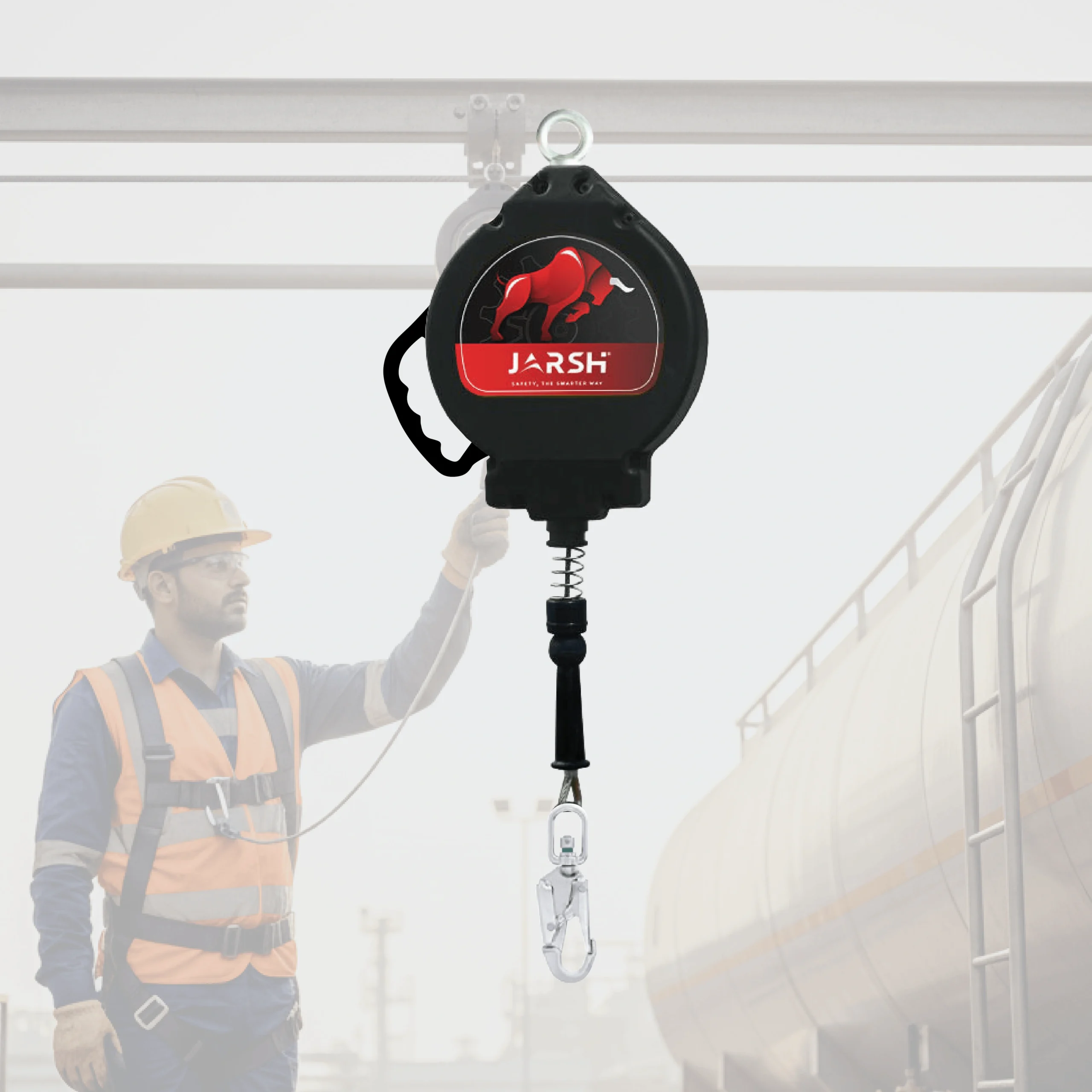 Jarsh SafeLine XR Fall Arrester Block – Galvanized Iron