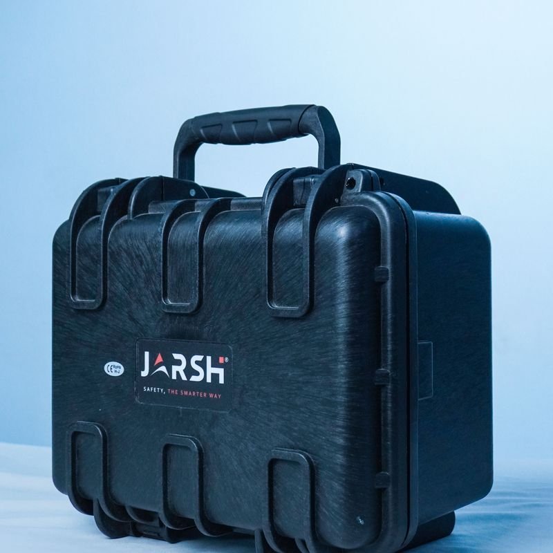 BeamBox packed into its rugged carry case