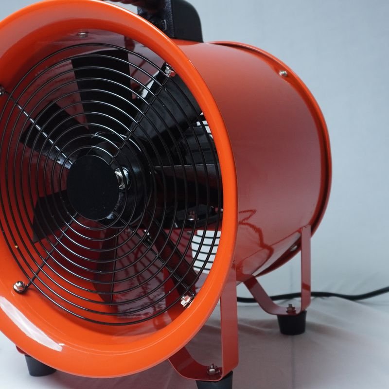 CE blower at an angle with its power cable