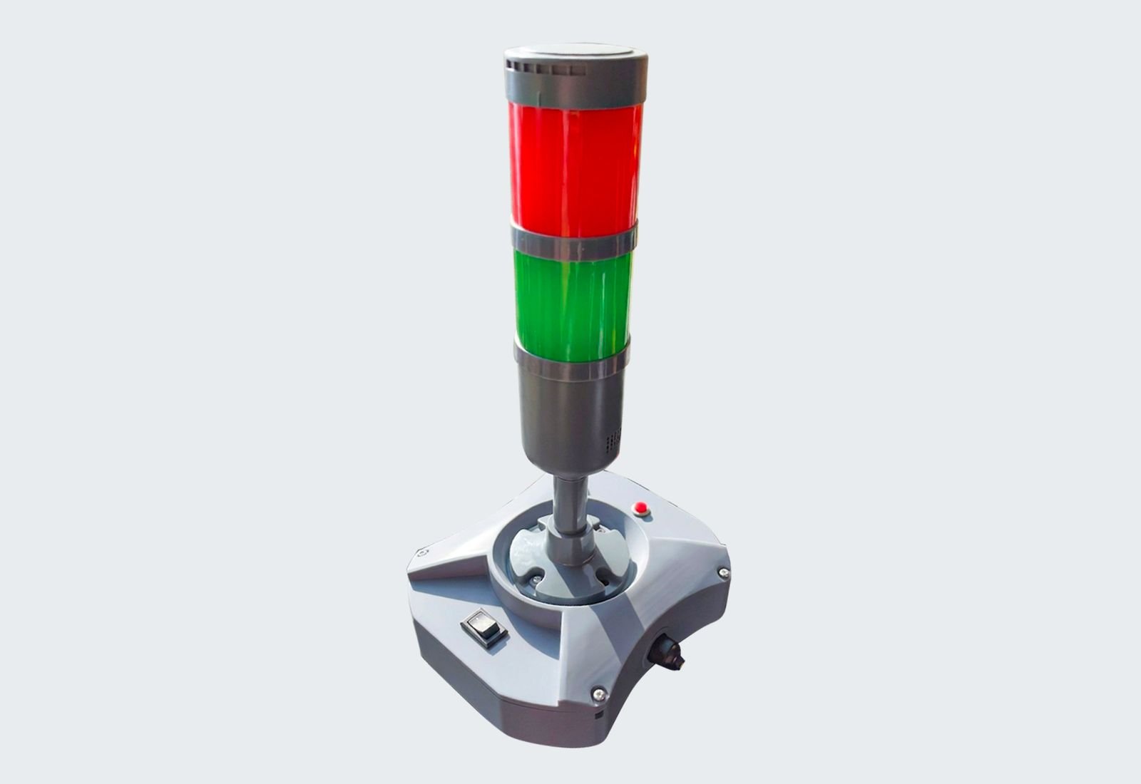 ClearVolt vehicle-mounted voltage detector with red and green indicator tower