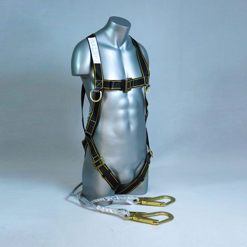 EssentiA ESH-05 harness with D-ring, shown with a lanyard