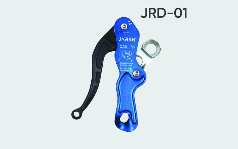 Jarsh JRD-01 self-braking grip descender in blue