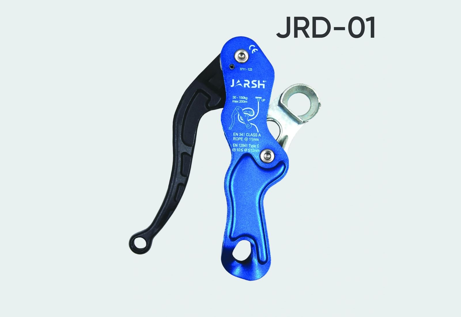 Jarsh JRD-01 self-braking grip descender in blue