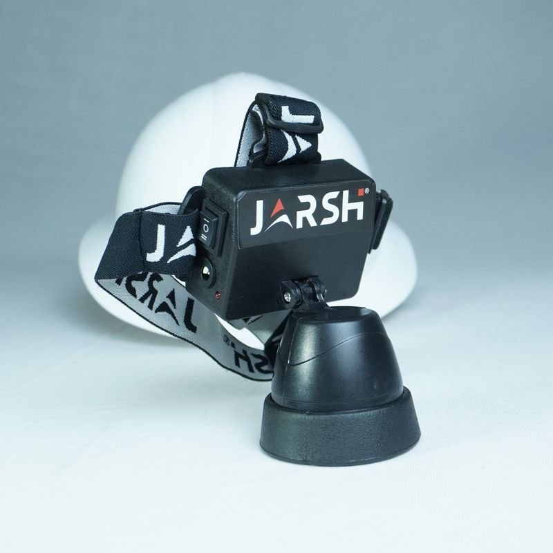 JHWL elastic belt around the back of a helmet