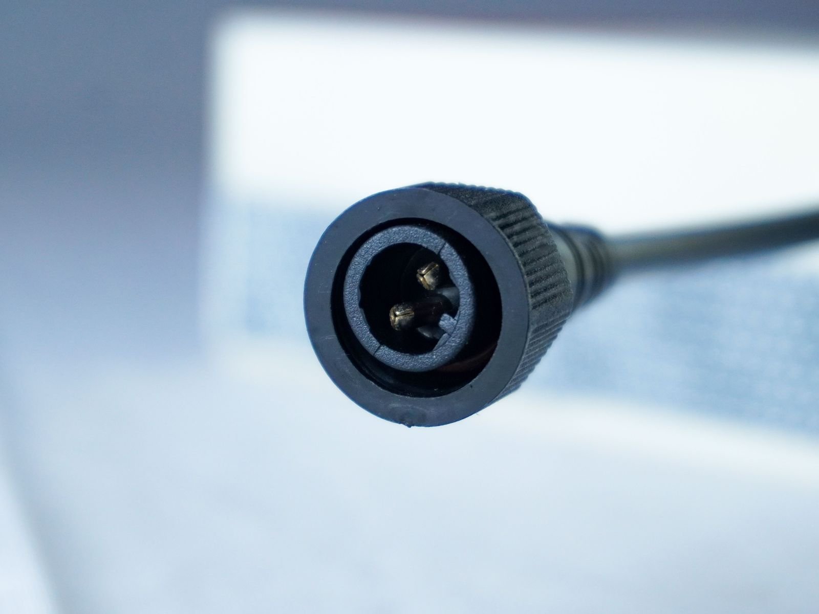 Close-up of the LineAlert solar cable connector