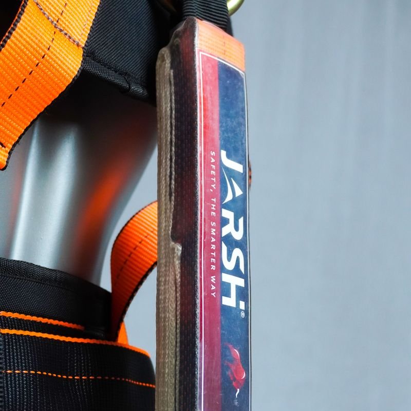 Shoulder strap and label of the PGH-01 harness