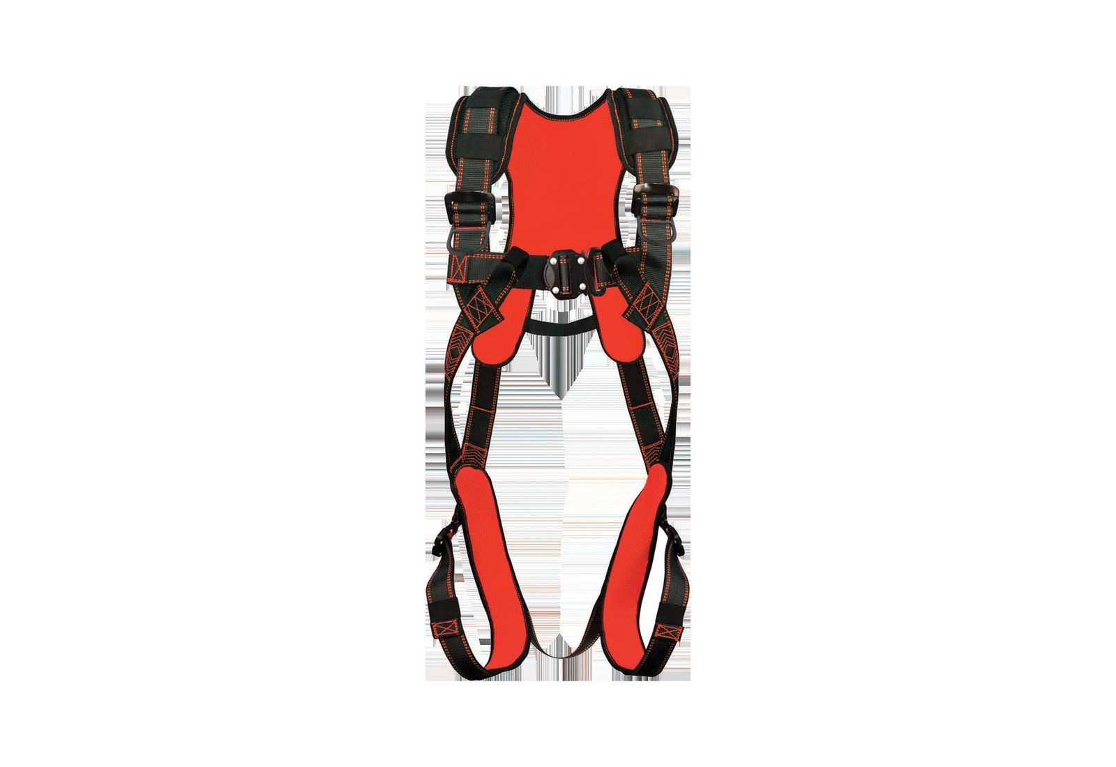 Jarsh Pro-Guard PGH-02 full body harness with red mesh padding, front view