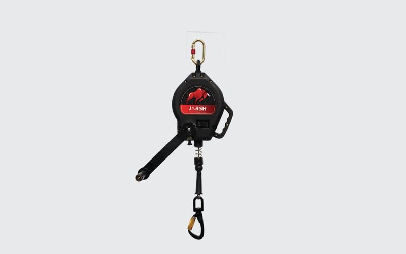 Jarsh EX-FASS(20)R retrieval fall arrester block with crank handle and swivel snap hook
