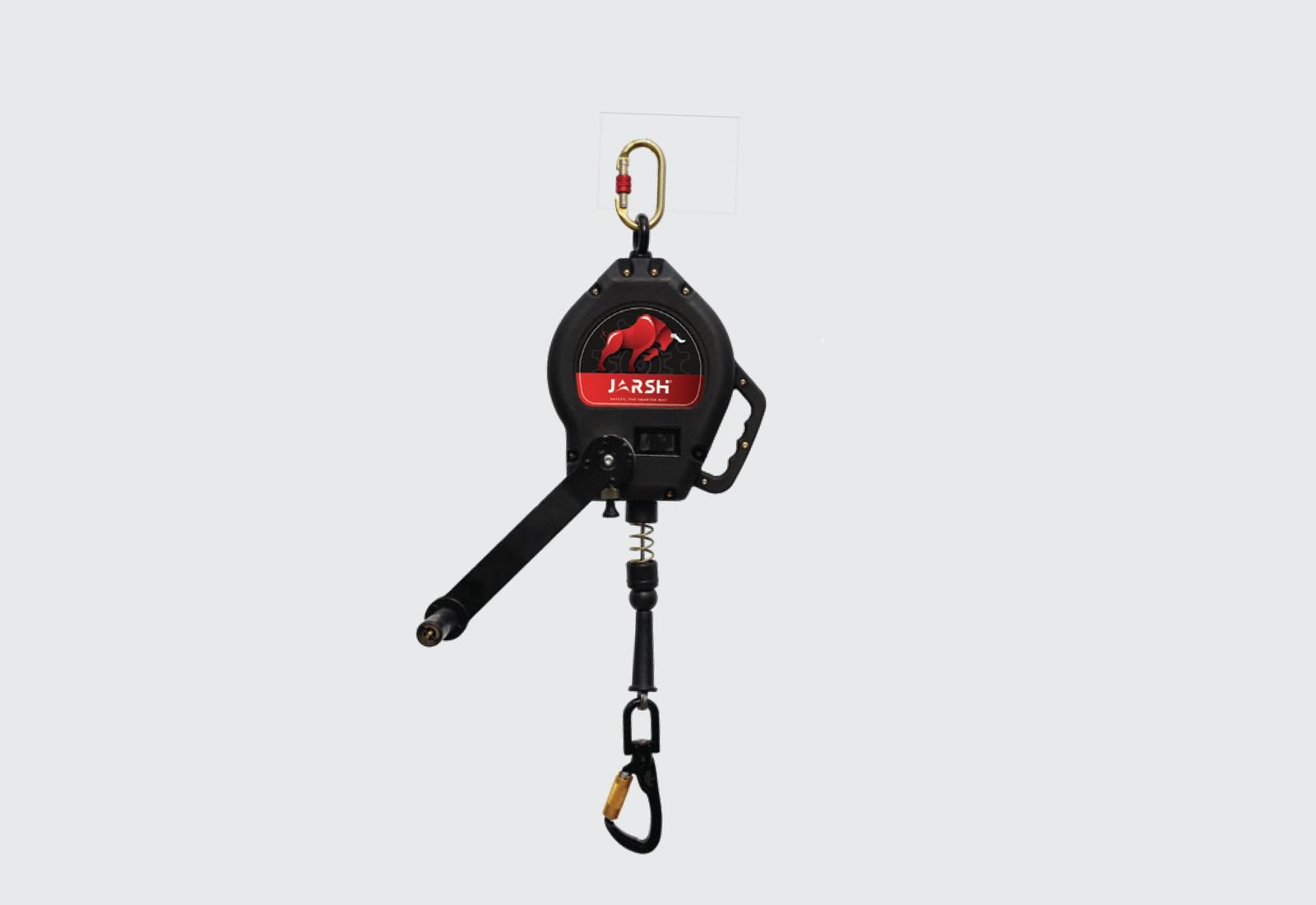 Jarsh EX-FASS(20)R retrieval fall arrester block with crank handle and swivel snap hook
