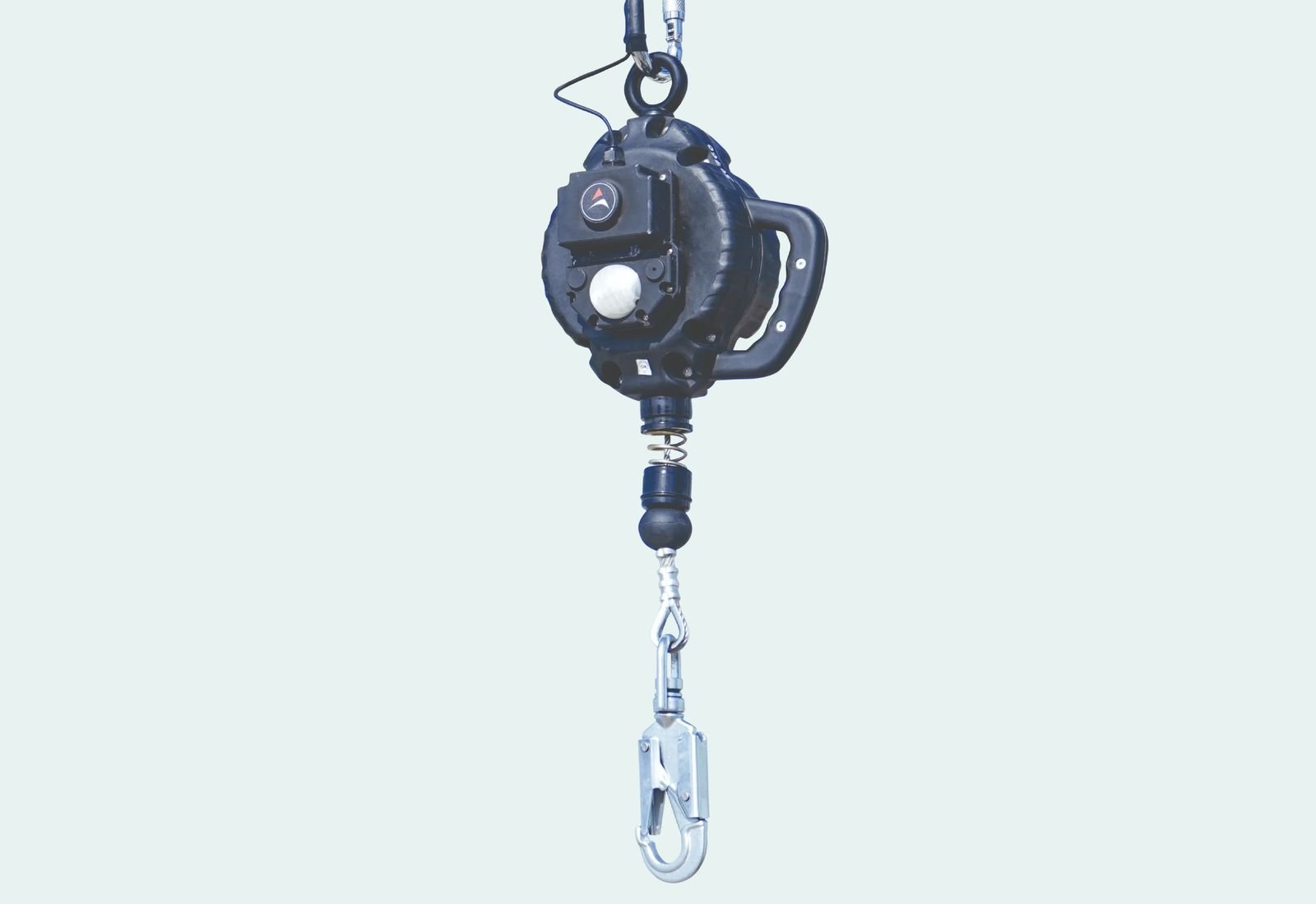 Jarsh Smart Block on a retractable fall arrester with swivel hook