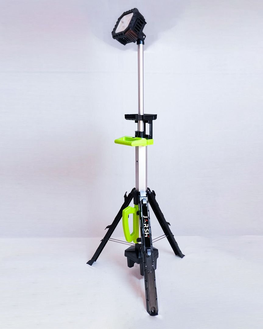 Jarsh JL-RL-5Ft telescopic worklight on its folding floor stand